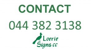Loerie Signs Knysna